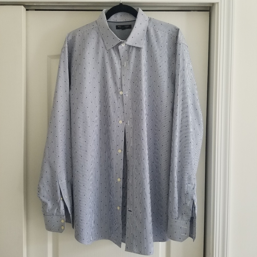 Banana Republic Mens Dress Shirt,  XL